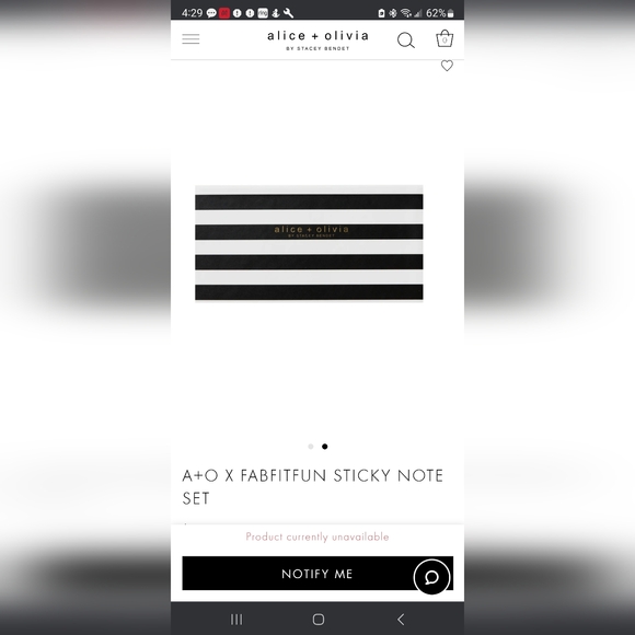 Alice +Olivia sticky notes set - Picture 2 of 3